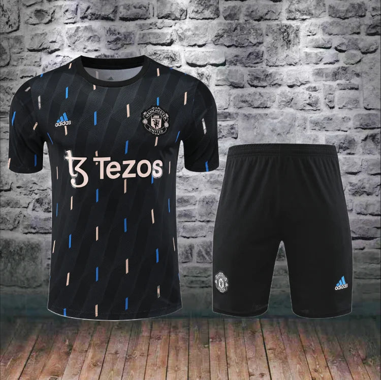 Survêtement Entraînement Manchester United 23/24 Noir S-XXL